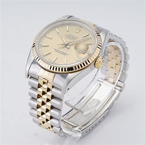 rolex datejust gold bracelet